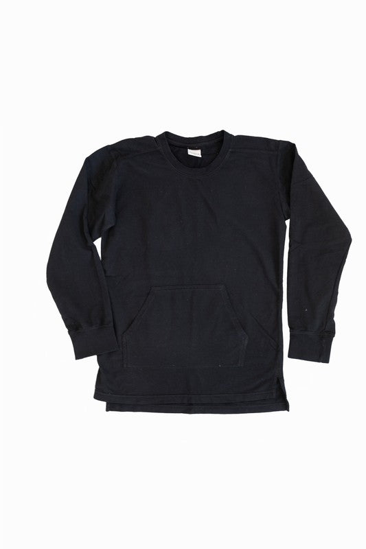 The Essential Sweatshirt with pocket Black