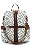 PM Monogram Striped Convertible Backpack