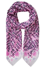 Solid Leaves Print Scarf