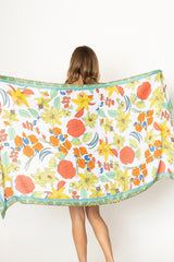 Multicolor Floral Print Scarf