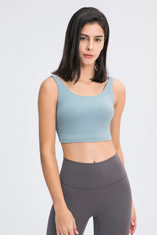 Scoop Neck and Back Women's Sports Bra