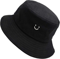 Smiley Face Bucket Hats Summer Travel Beach Outdoor Cap
