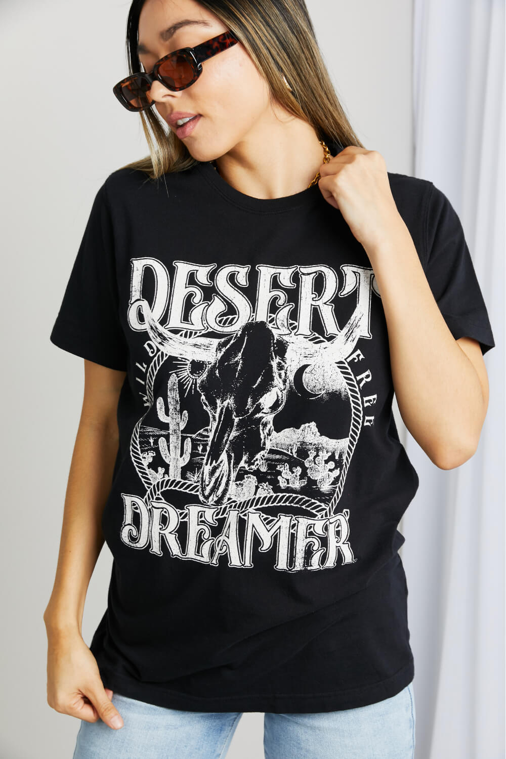 Mineb Full Size Desert Dreamer Graphic Tee