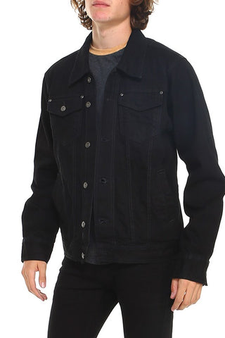 Men's Denim Jacket in Black