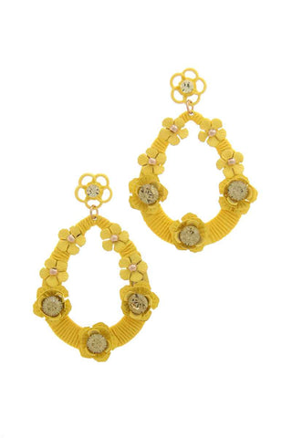 Floral Post Drop Earring for Women