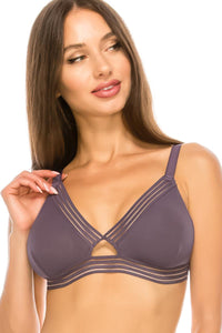 Grey Ridge Mesh Triangle Bralette