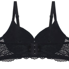 Dress Blues Push Up Velvet and Lace Bra