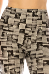 Yoga Style Banded Printed knit leggings
