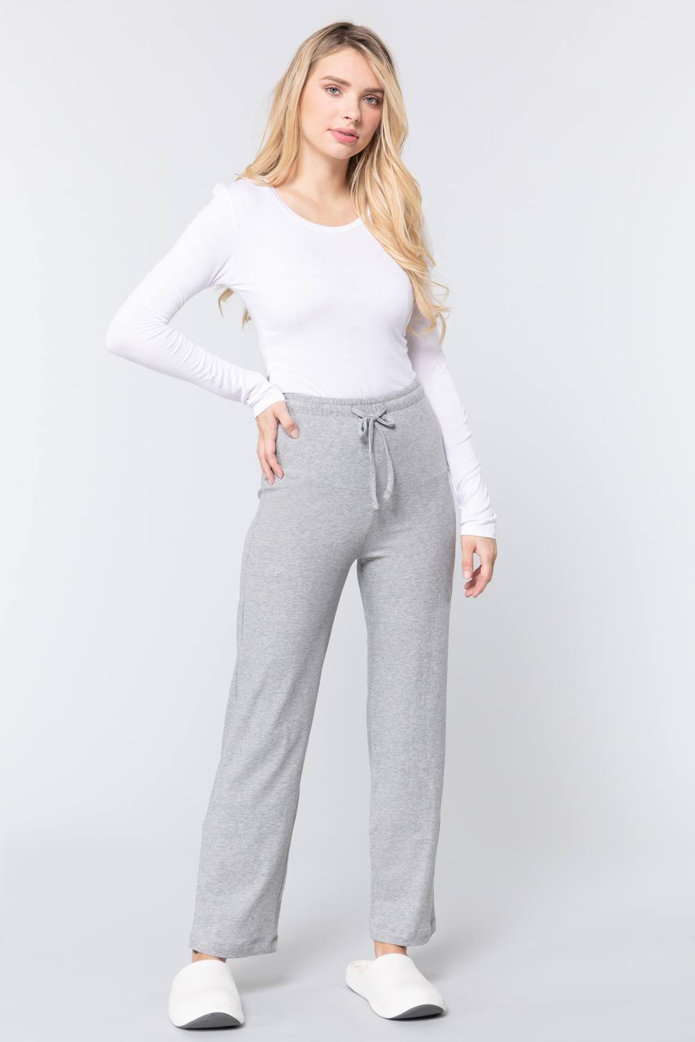 Grey 100% Cotton Pajama Pants