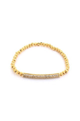 Metal Ball Bead Stretch Women's Bracelet