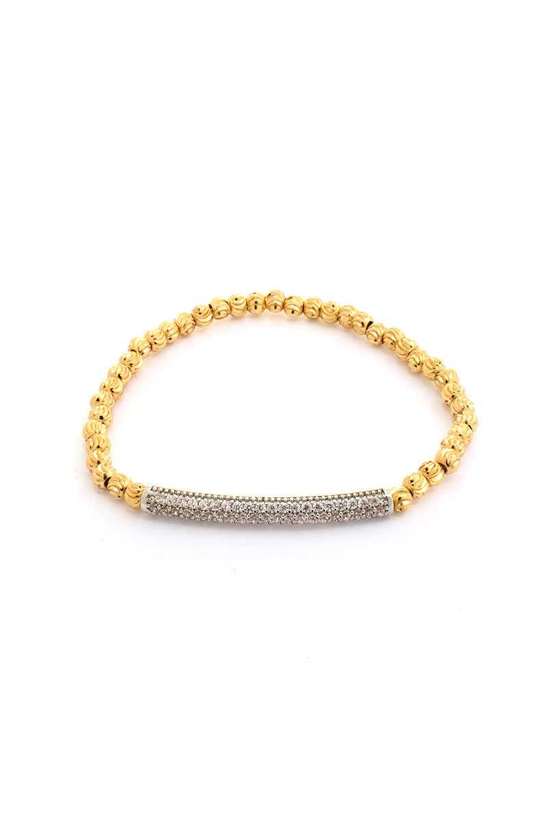 Metal Ball Bead Stretch Women's Bracelet