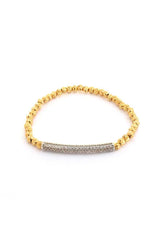 Metal Ball Bead Stretch Women's Bracelet
