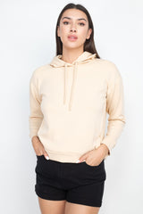 Stone Knit Sweater Self-tie Drawstrings Women's Hoodie