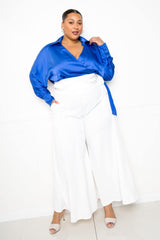 White Palazzo Women's Pants