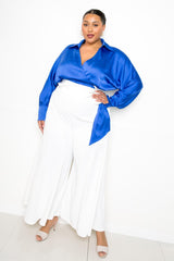 White Palazzo Women's Pants