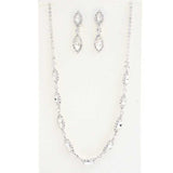 Elegant Marquise Rhinestone Loop Necklace