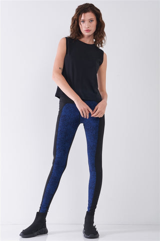 Sleeveless Round Neck Basic Tank Top - Black