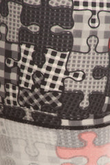 Plaid Print, Full Length Leggings 