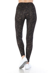 Print Yoga Style Banded Women's Lined Legging