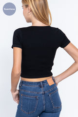 Short-Sleeve Seamless Women's Top