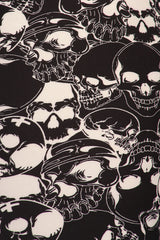 Knitted Skull Pattern Print Full Length Leggings 