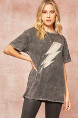 Mineral Washed Graphic Women's T-shirt