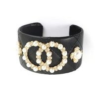 Double Round Faux Leather Bracelet