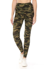 Yoga Style Tie Dye Printed Knit Legging