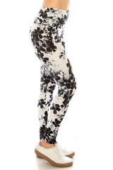 Yoga Style Printed Women's Knit Legging