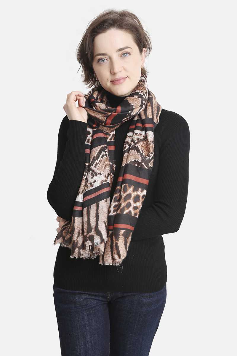 Fashion Animal Print Women's Skinny Scarf