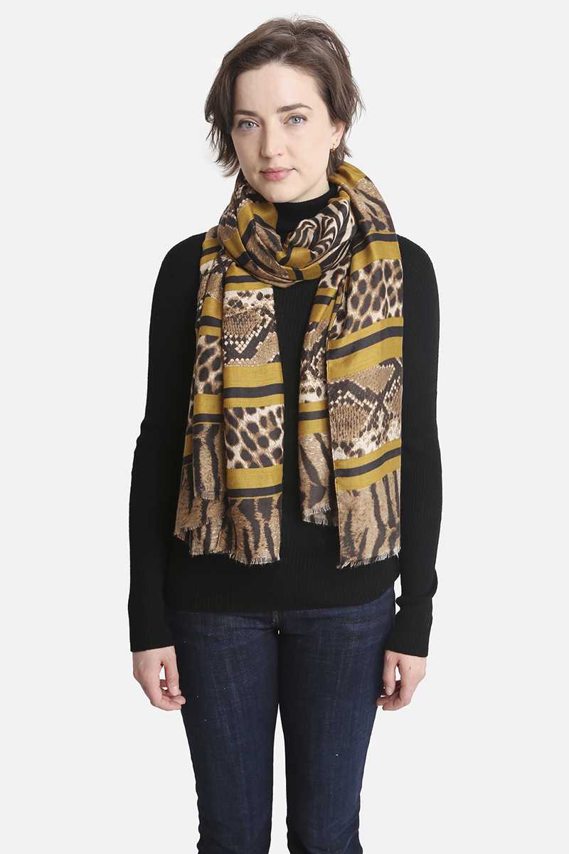 Fashion Animal Print Women's Skinny Scarf