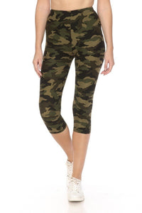Printed Cropped Women's Capri Leggings