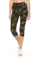 Printed Cropped Women's Capri Leggings