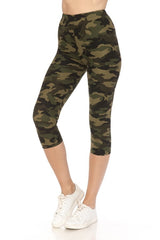 Printed Cropped Women's Capri Leggings