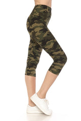 Printed Cropped Women's Capri Leggings