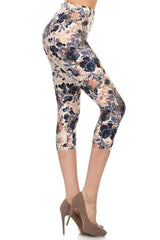 Multi-color Print Cropped Women's Leggings