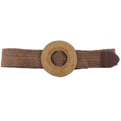 Durable Modern Straw Women's Round Belt
