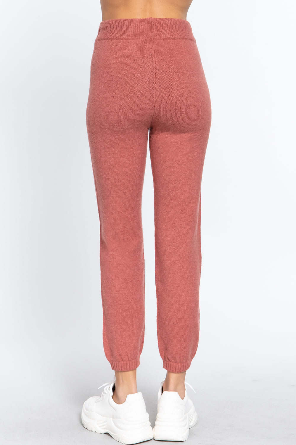 Drawstring Women's Sweater Long Pants
