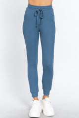 Waistband Side Pocket Thermal Women's Pants