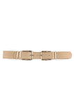 Double Sided Metal Smooth Buckle Belt