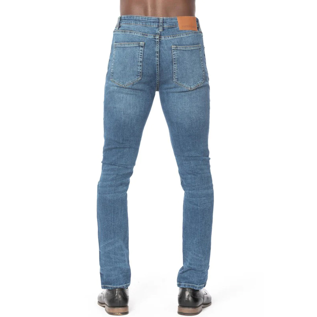 Distressed Rip Slim Taper Denim Jeans For Men