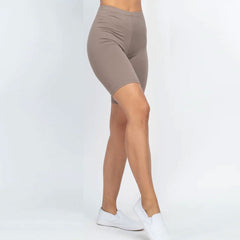 Elasticized Waist Bike Shorts