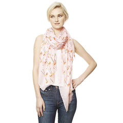Fashion Bird Print Skinny Scarf