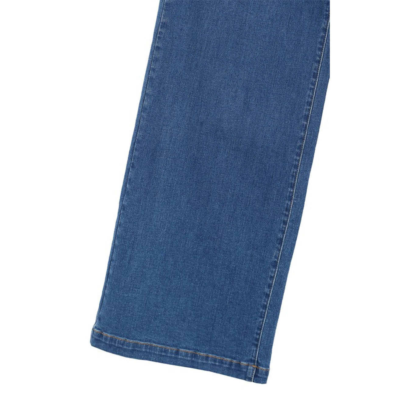High Waist Pin Tuck Flared Denim Jeans