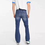 Flare Jeans for Men in Dark Wash - Blue