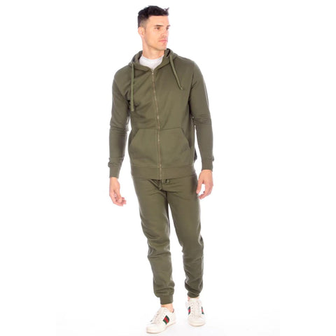 Fleece Sweatpants Olive for Men