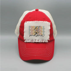 Football Mama Sunflower Bolt Stack Hat