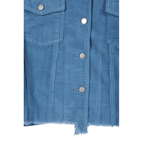 Frayed corduroy jacket