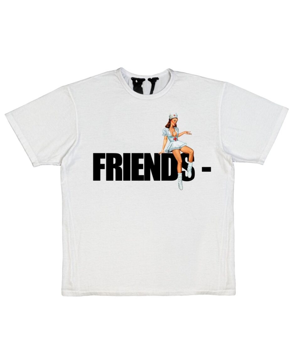 White FRIENDS Pin Up T-Shirt