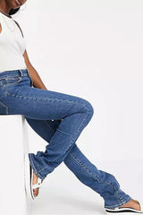 Flare Bootleg Skinny Jean in Classic Blue